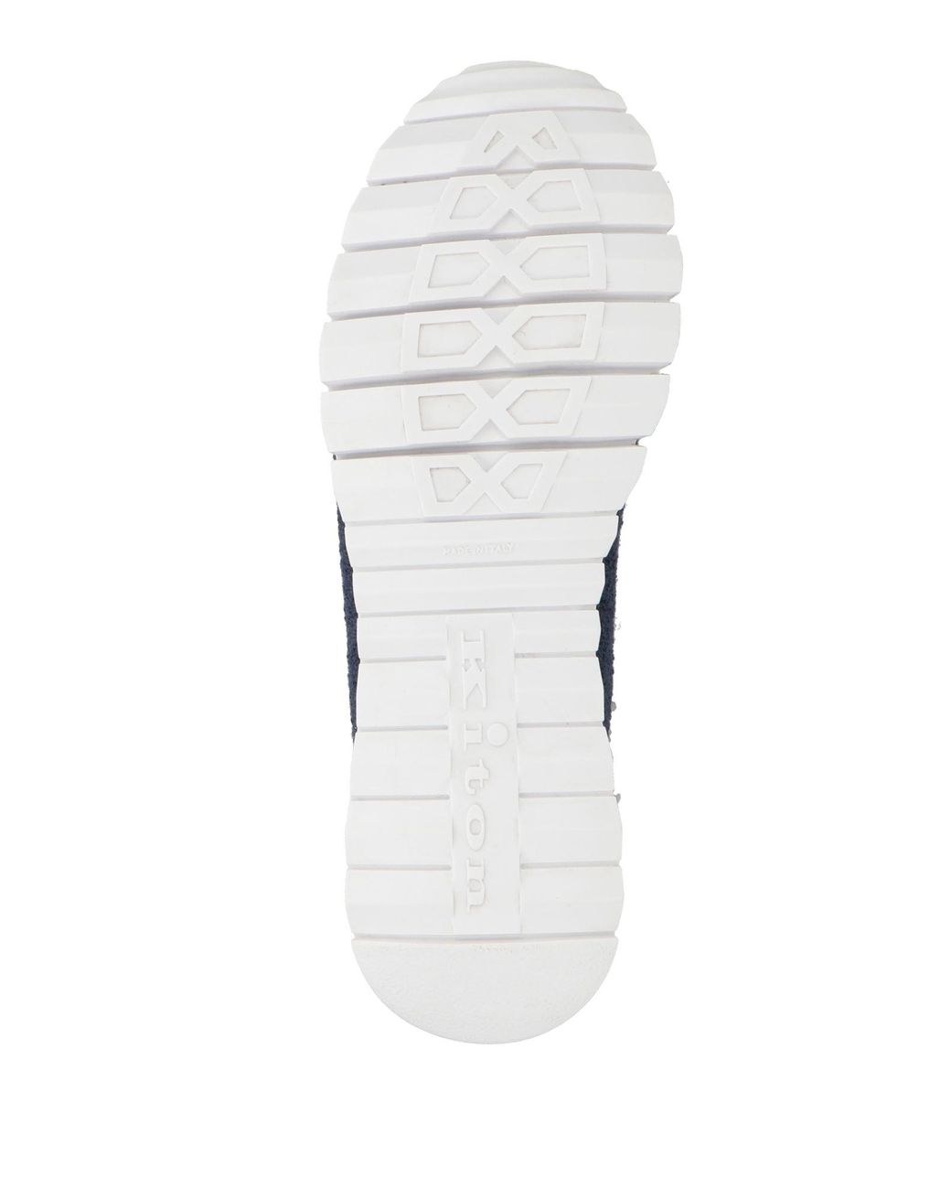 Kiton Blue Sneakers Polyester, Wool for men