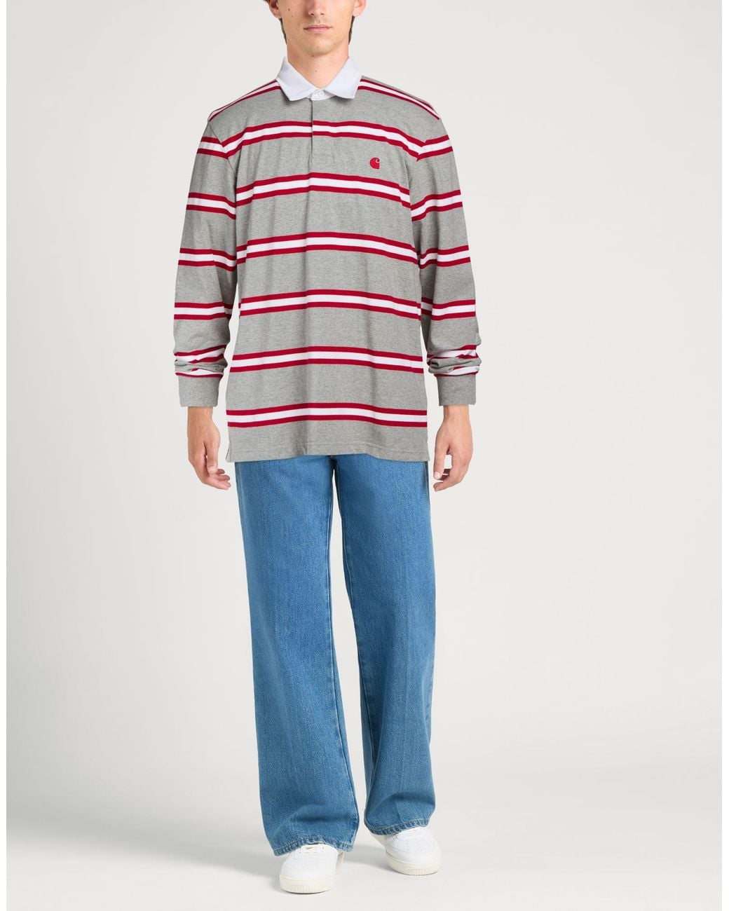Carhartt Red Polo Shirt Cotton for men