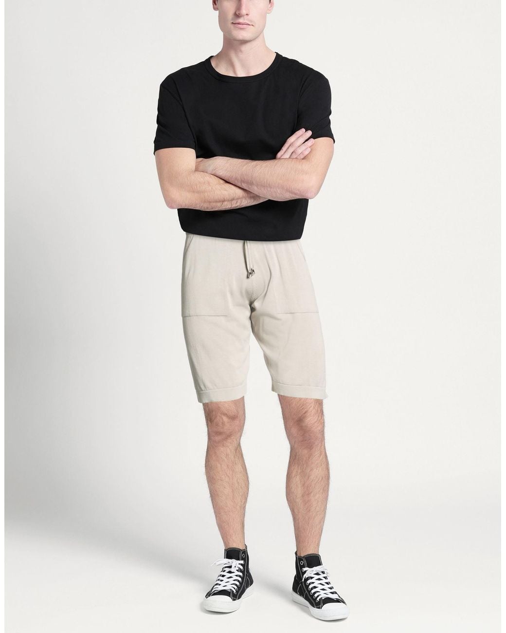 FILIPPO DE LAURENTIIS Natural Shorts & Bermuda Shorts Cotton for men