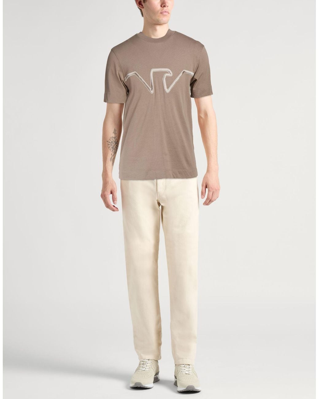 Emporio Armani Natural T-Shirts for men