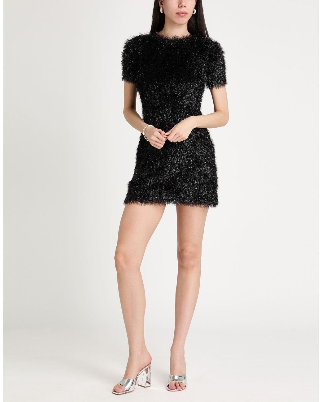 Rabanne Black Mini Dress Polyamide, Viscose