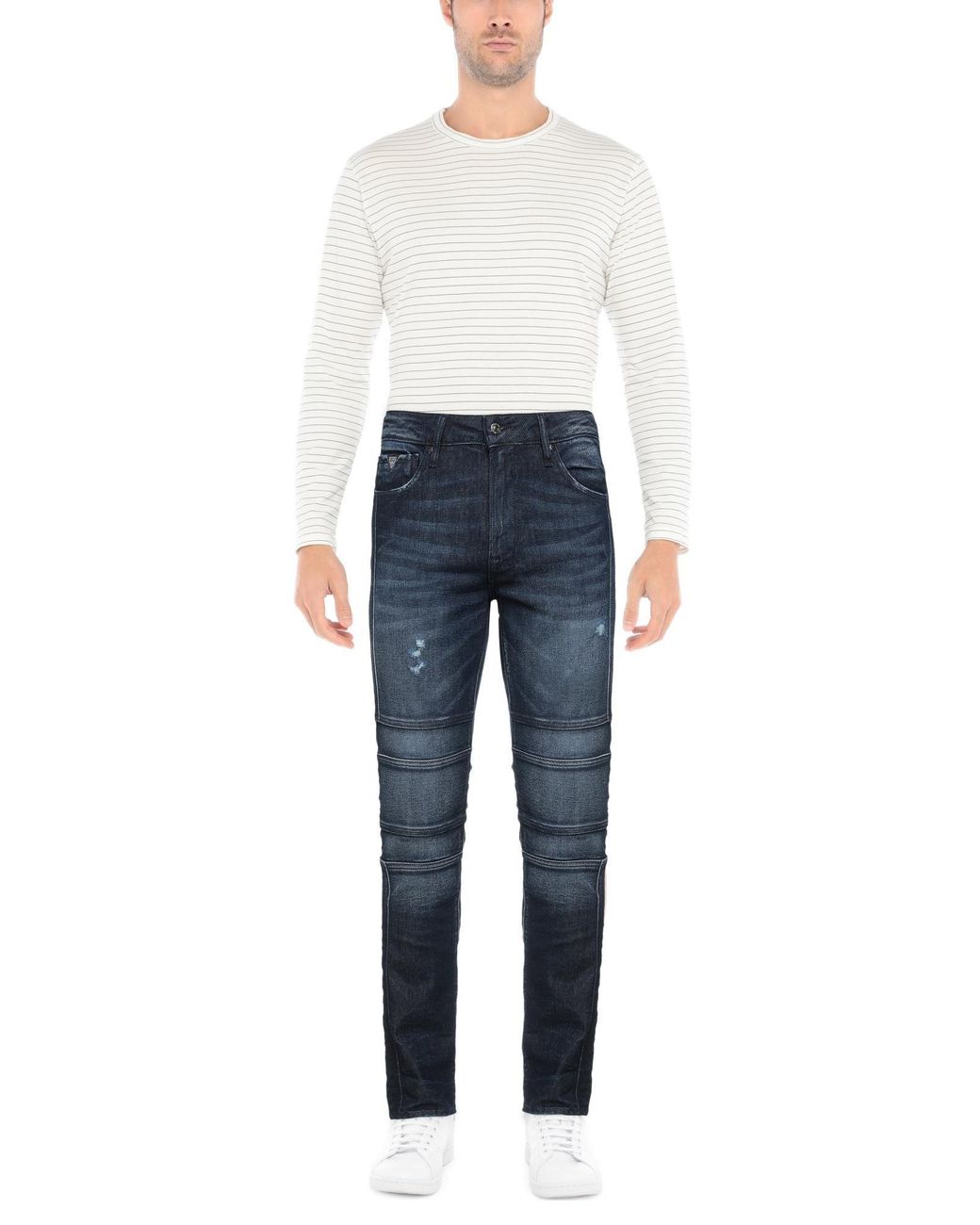 Guess Blue Denim Trousers for men
