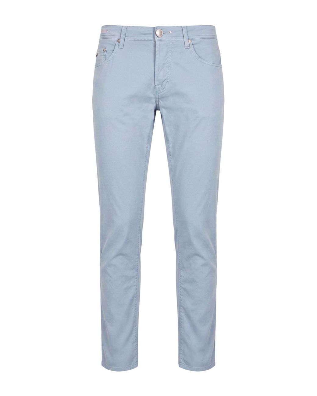 Tramarossa Blue Pants Cotton, Silk, Elastane for men