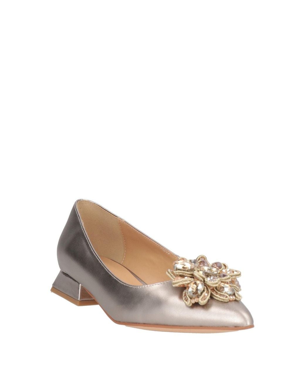 Alma En Pena. Natural Ballet Flats