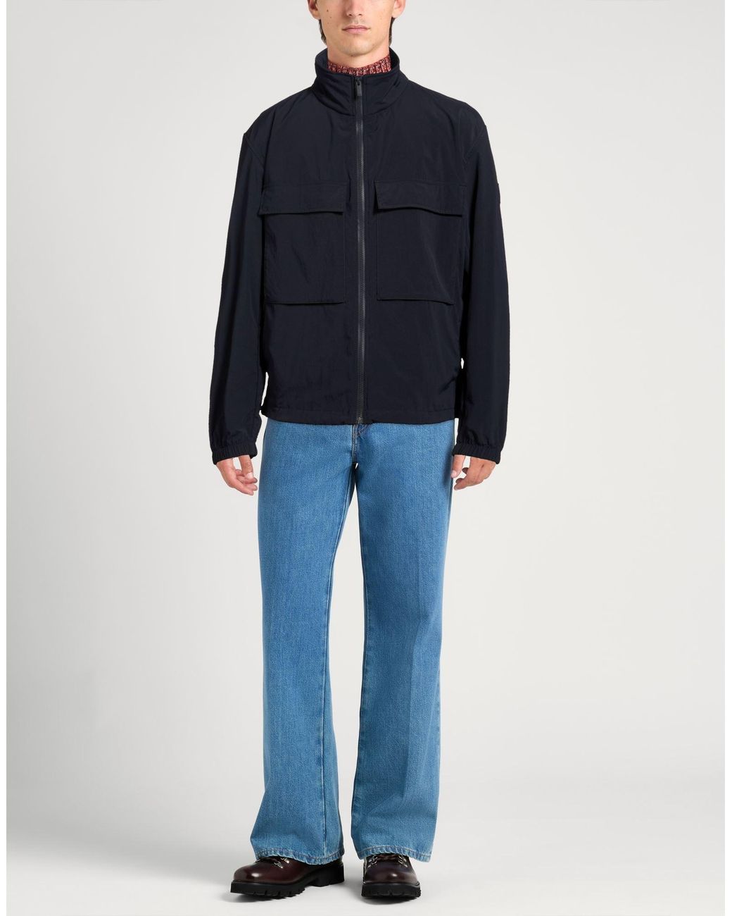 Boss Blue Jacket Polyester for men