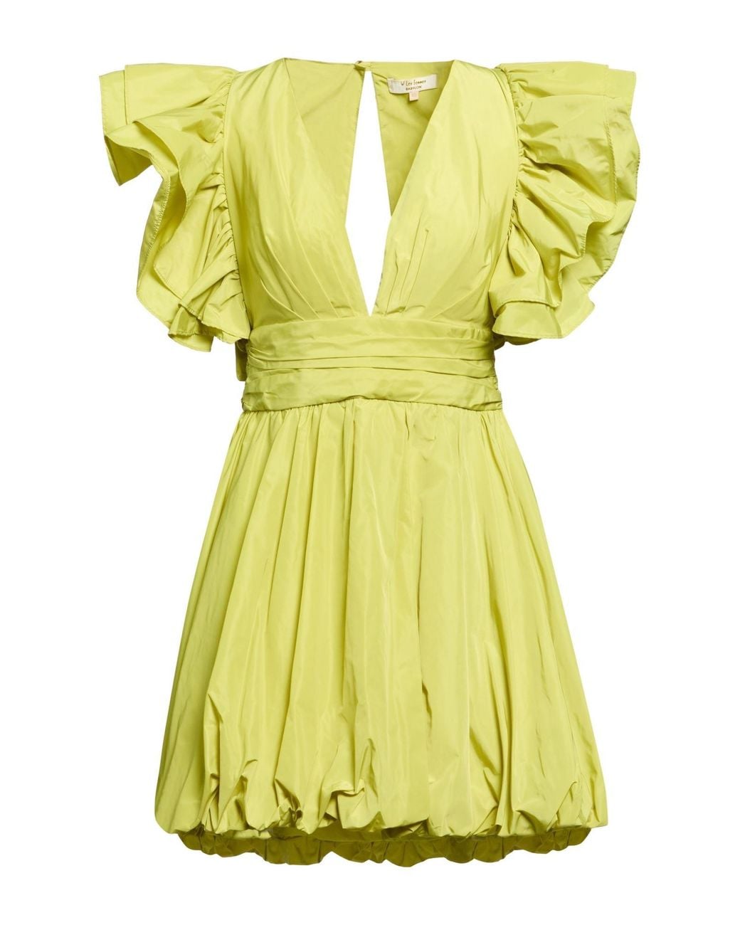 Babylon Yellow Mini Dress Polyamide