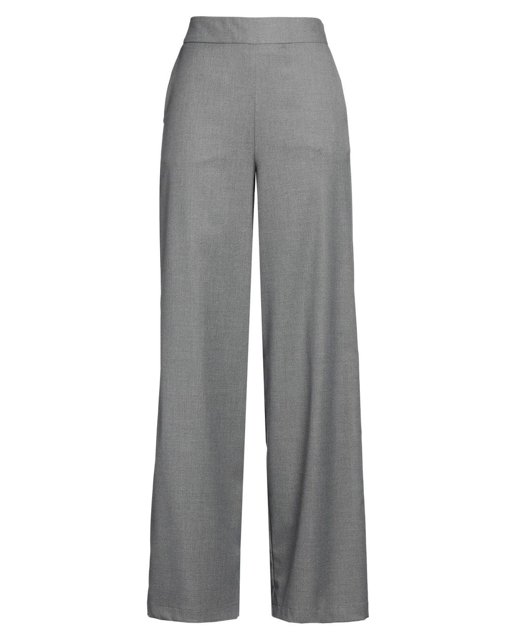 ALESSIA SANTI Gray Pants Polyester, Viscose, Elastane