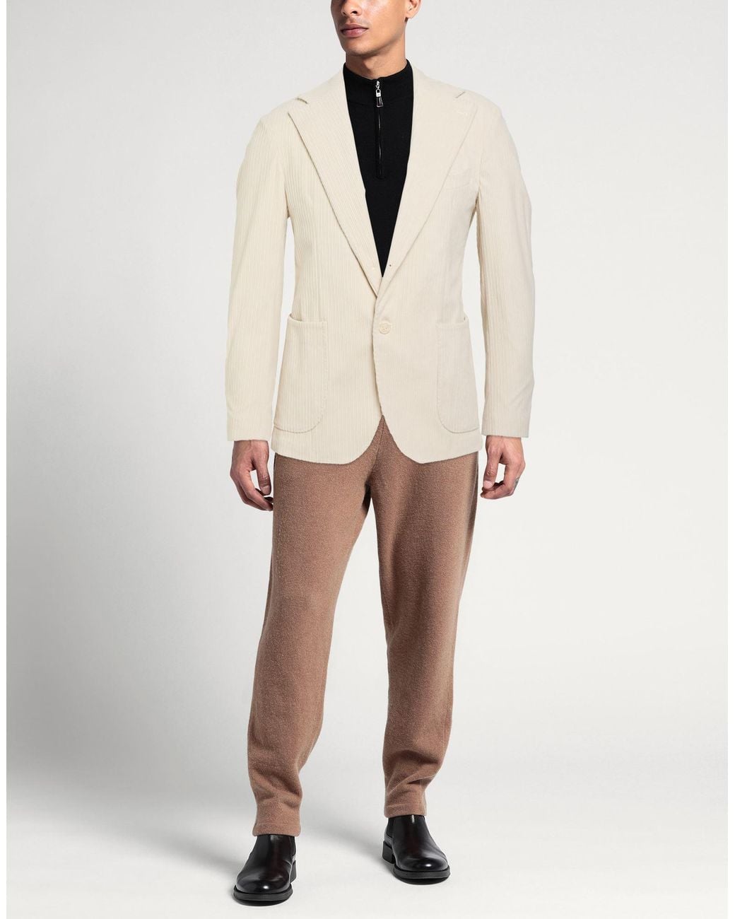 Exte White Blazer Cotton, Polyester for men