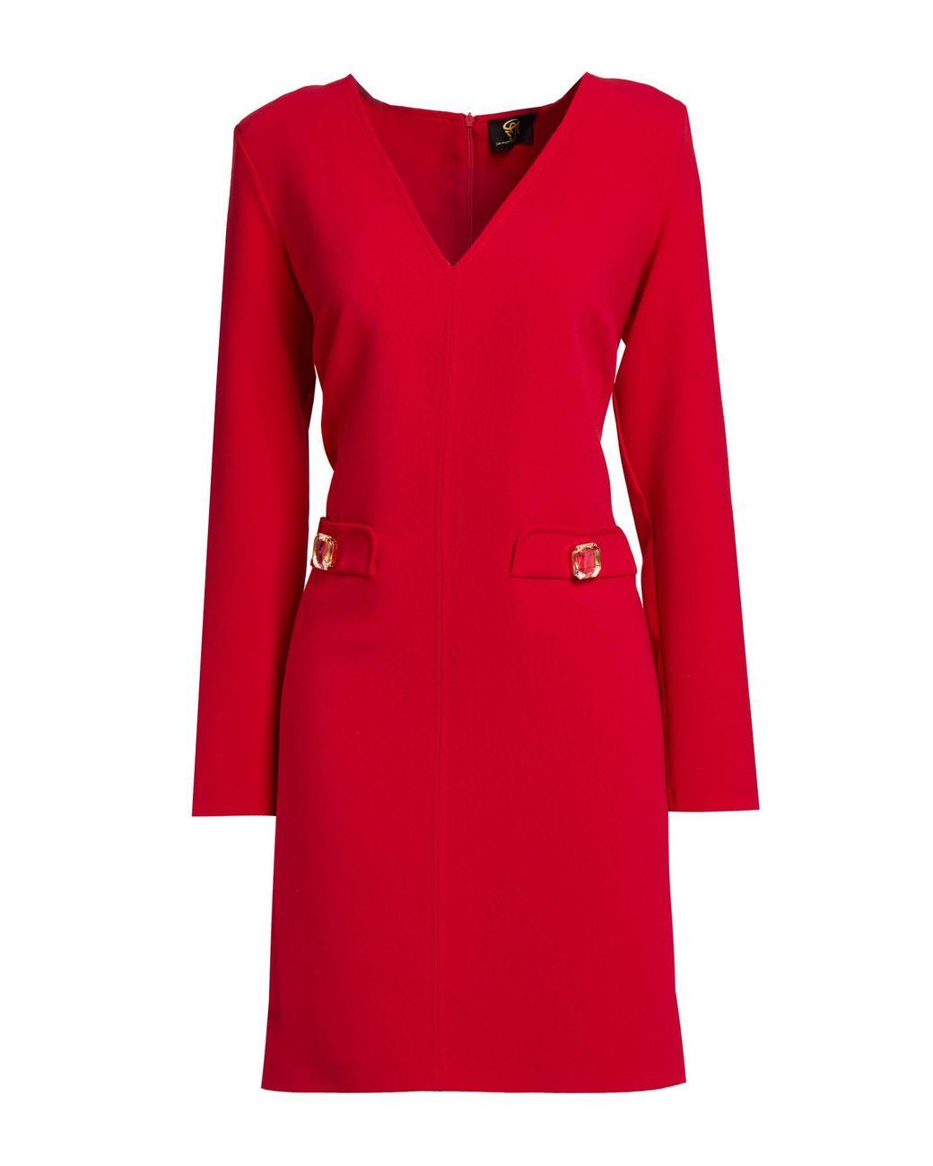 Gai Mattiolo Red Gm Mini Dress Polyester, Viscose, Elastane