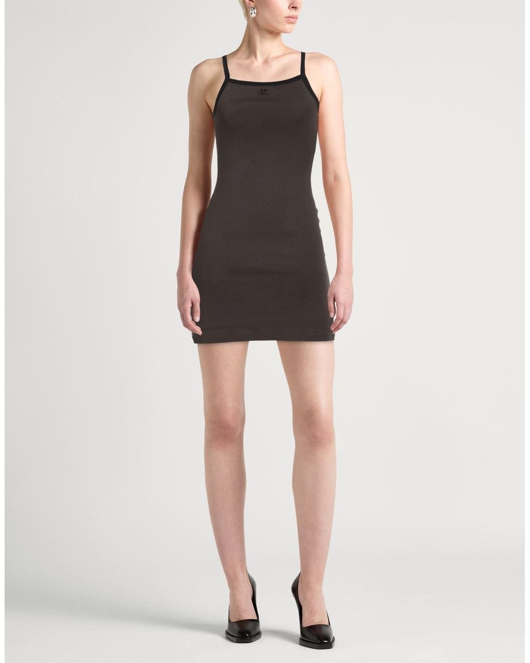 Courreges Brown Mini Dresses