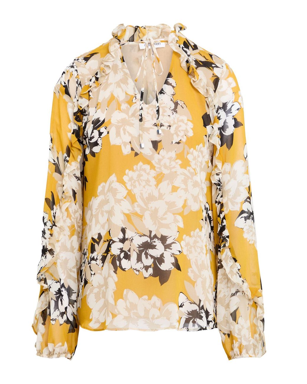 Calvin Klein Metallic Top Polyester