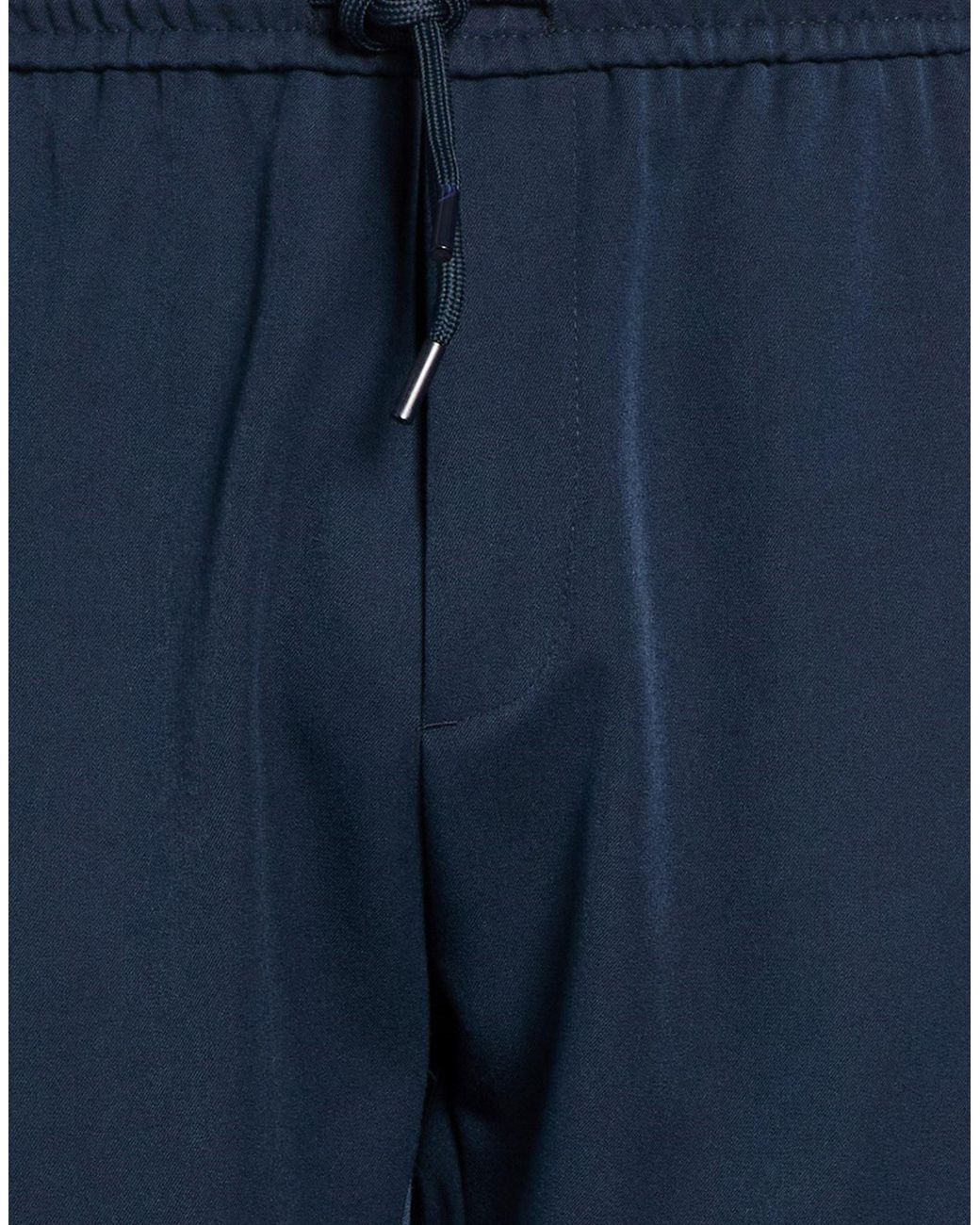 OVER/D Blue Midnight Pants Polyester, Viscose, Elastane for men