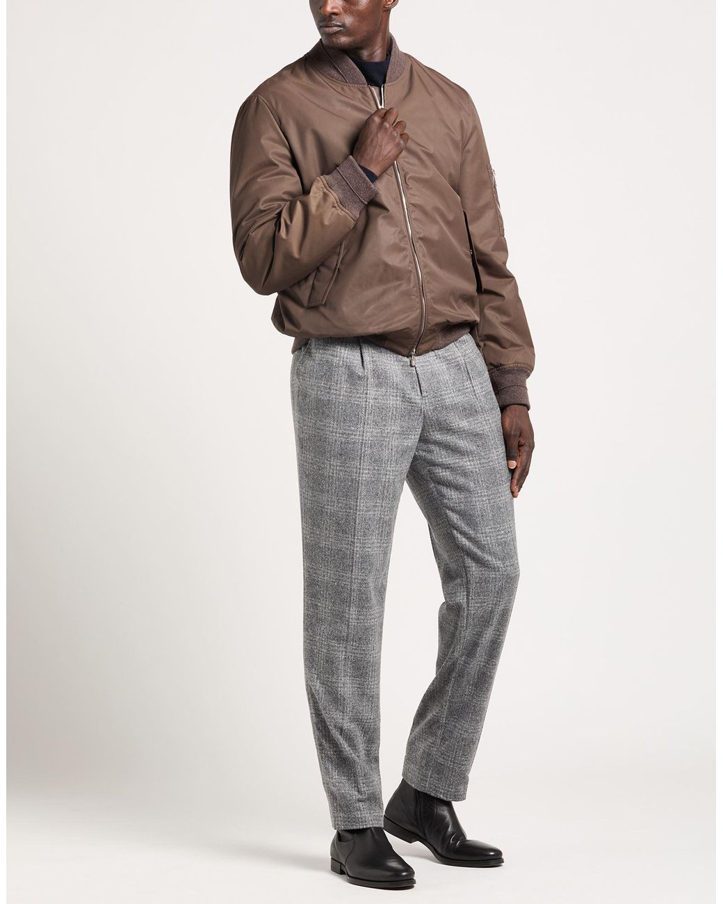 Brunello Cucinelli Brown Jacket Polyamide for men