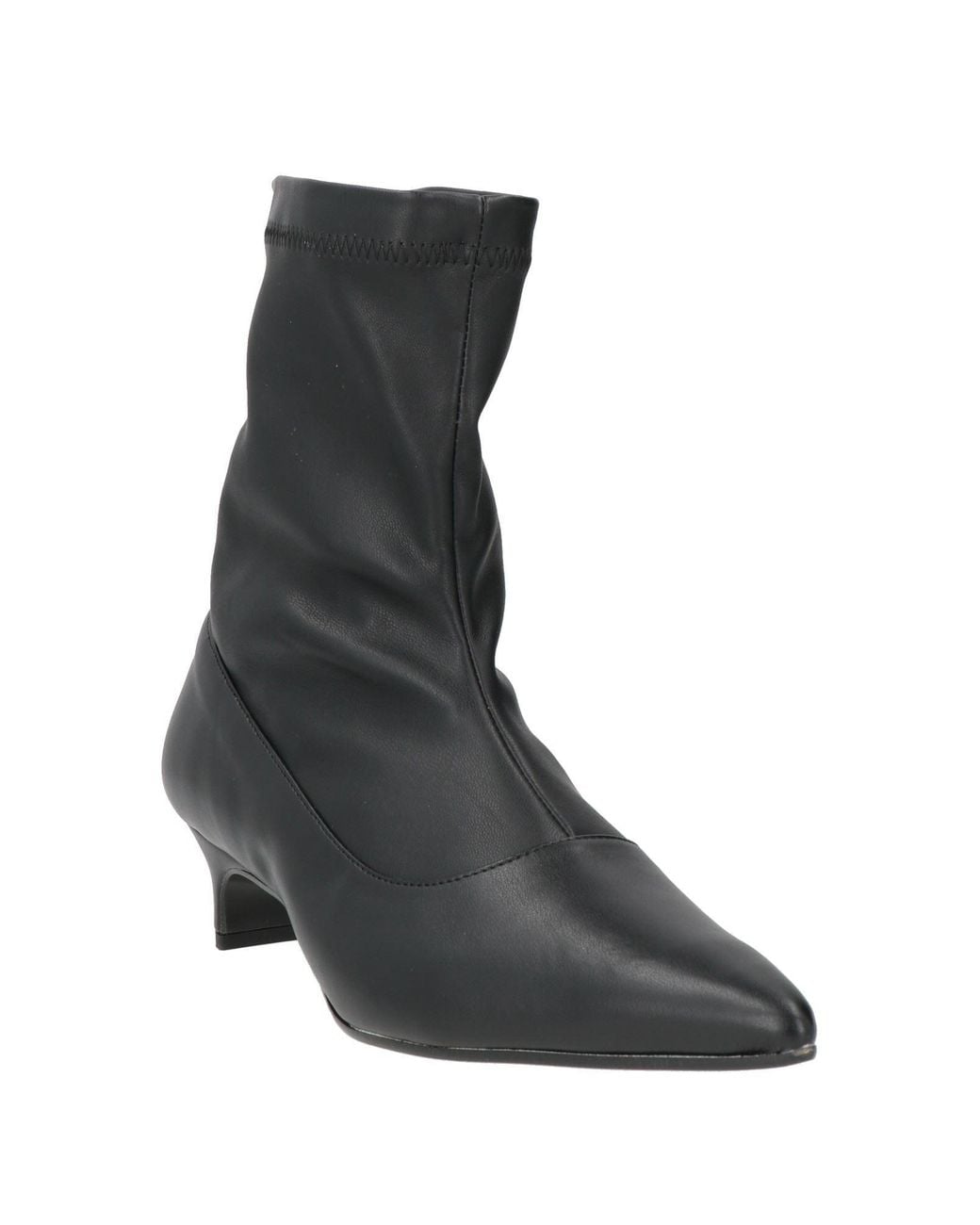 Nila & Nila Black Ankle Boots Synthetic Material