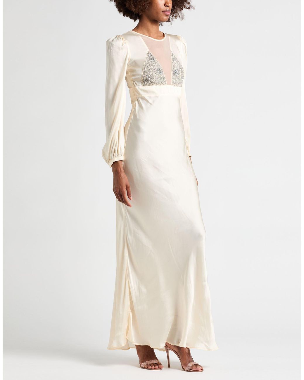 Twinset Natural Maxi Dress Viscose