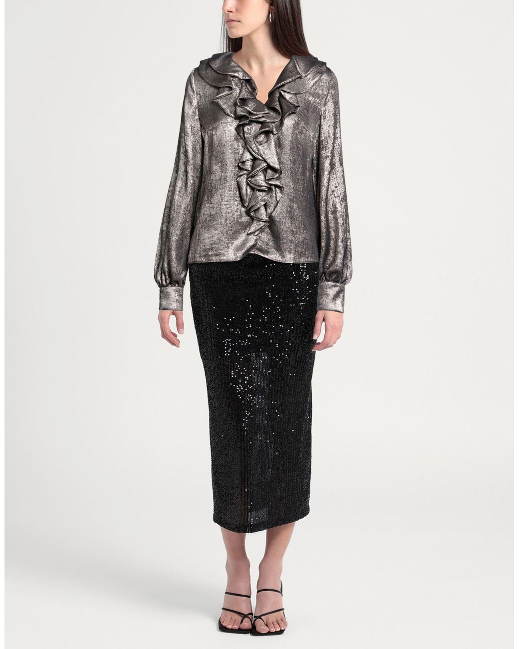 Top Camicettasnob de color Gray