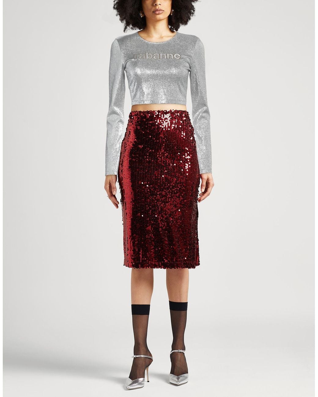 Top Rabanne en coloris Gray