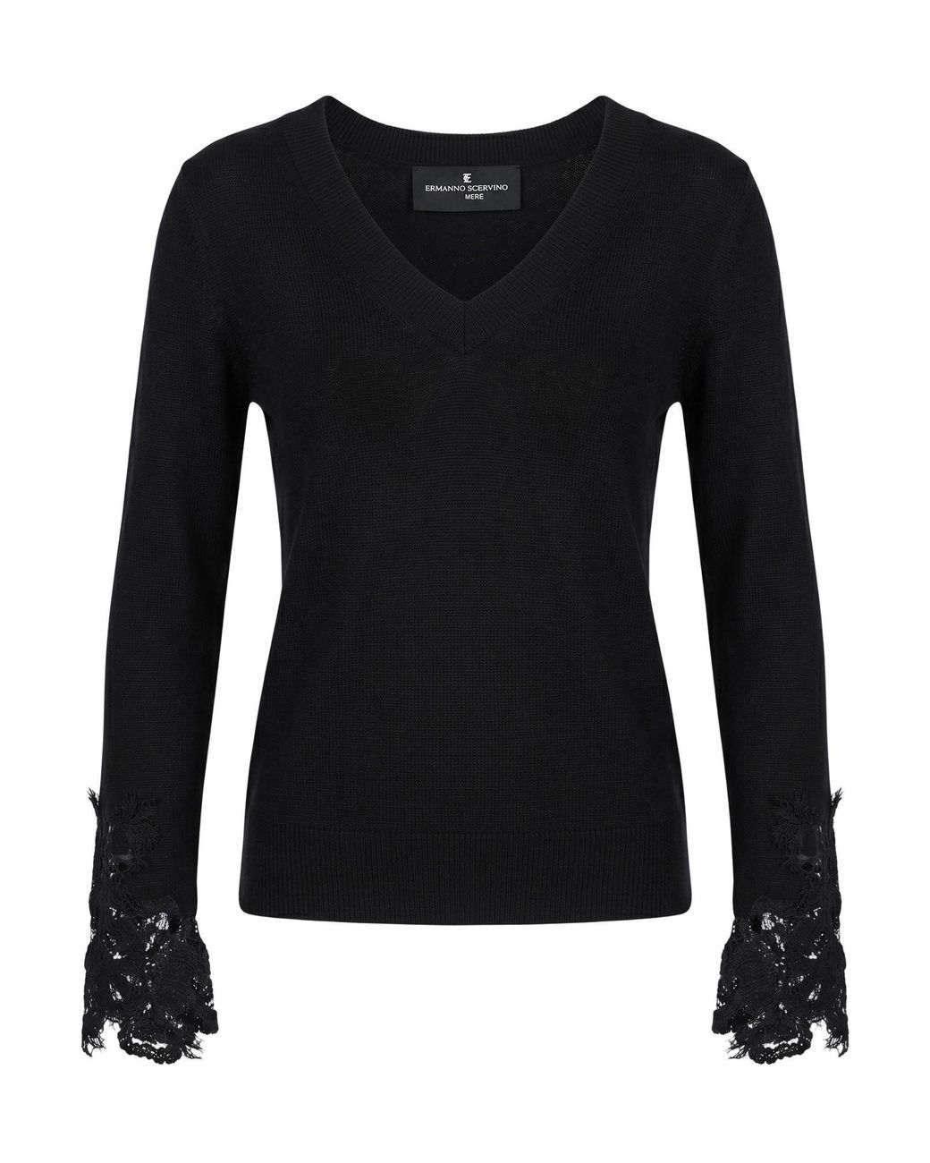 Ermanno Scervino Black Sweater Cashmere