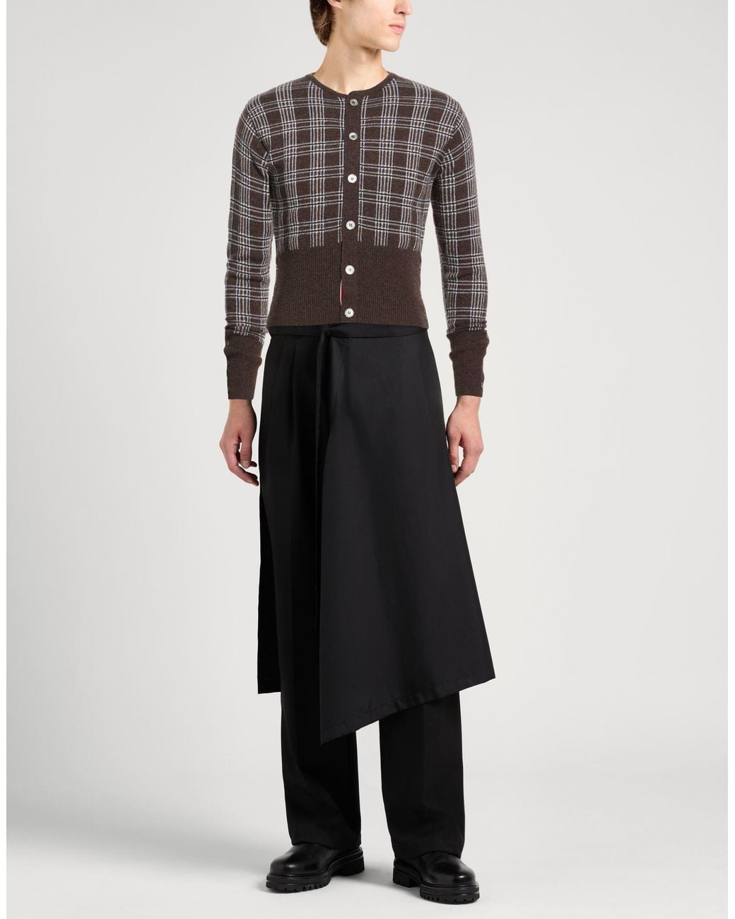 Thom Browne Brown Cardigan Cashmere for men