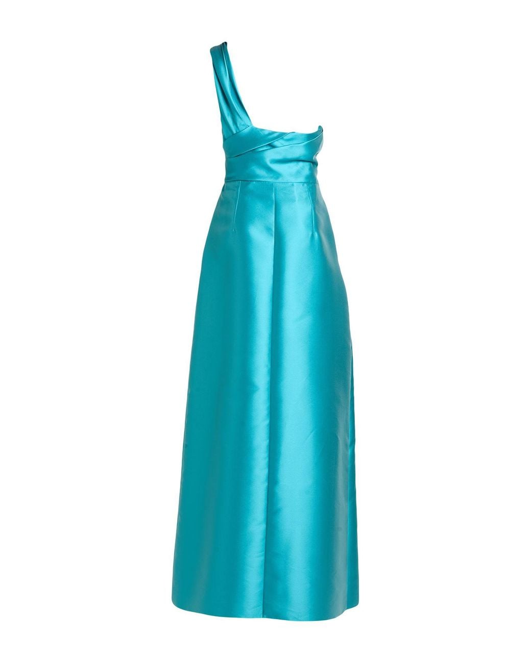 Alberta Ferretti Blue Maxi Dress Polyester, Silk