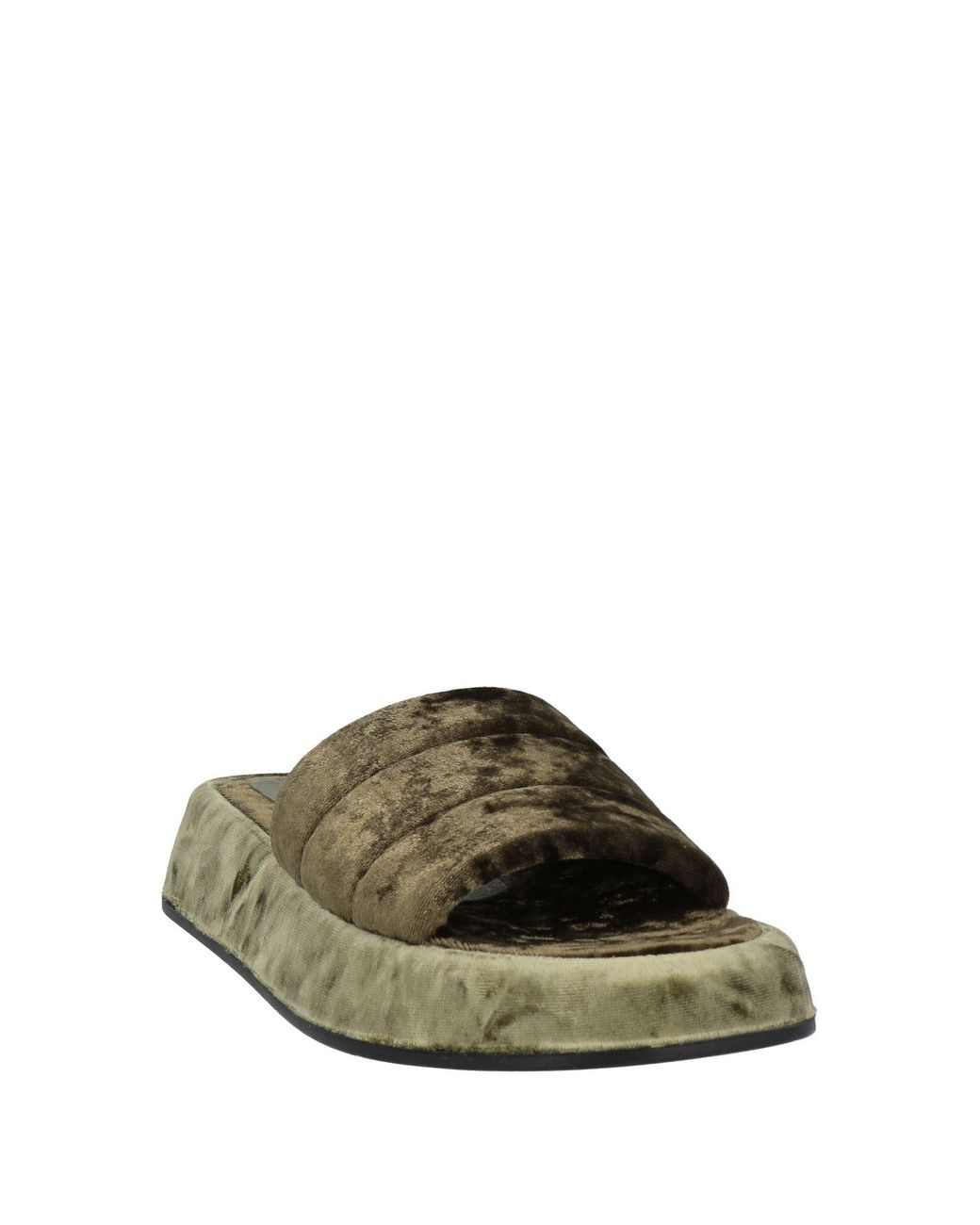 Strategia Green Sandals Textile Fibers