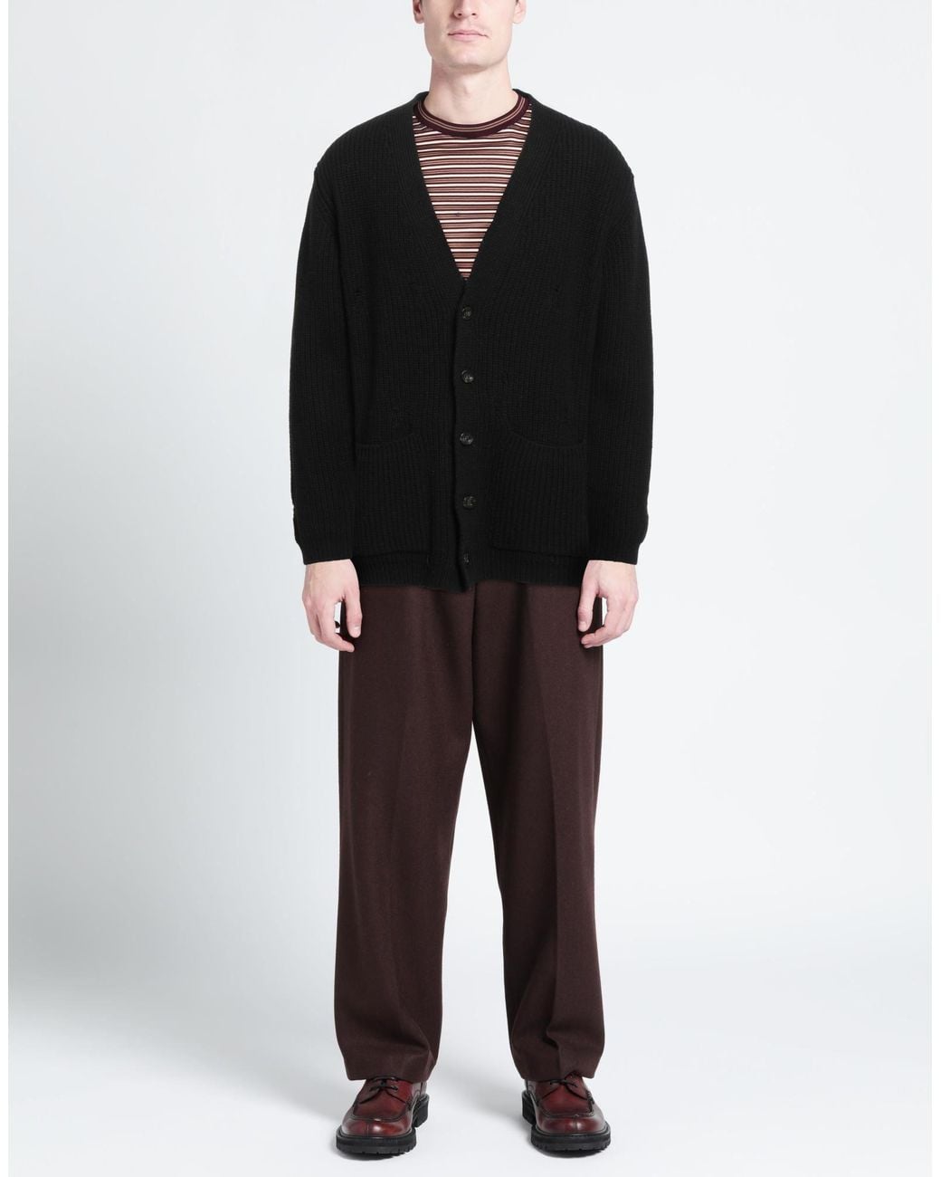 Officina 36 Black Cardigan for men