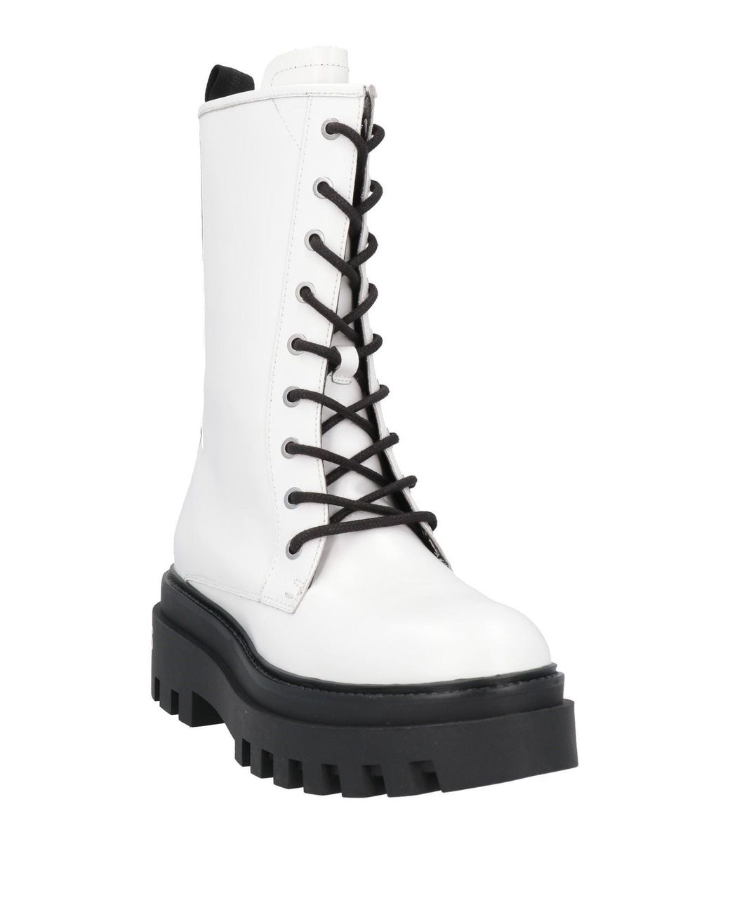 Calvin Klein White Ankle Boots