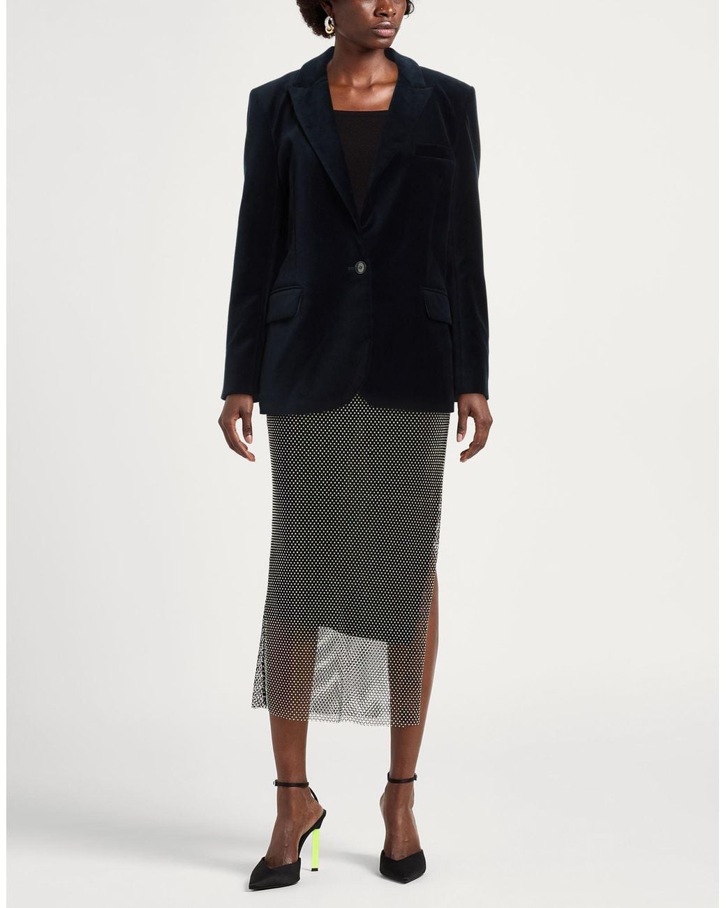 Ba&sh Blue Blazer Cotton, Elastane