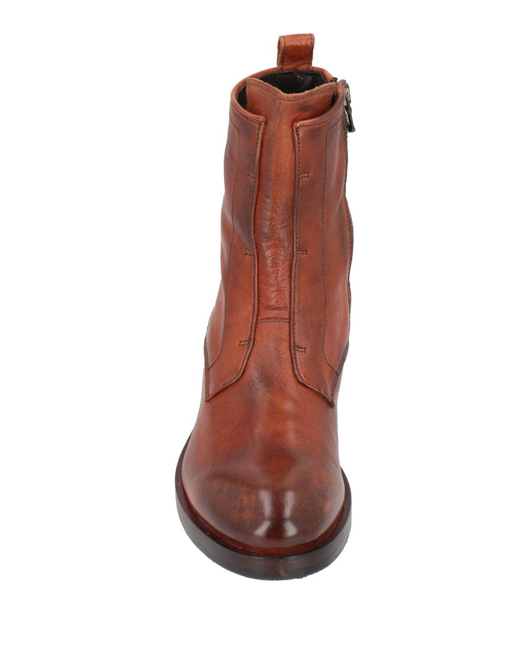 JP/DAVID Brown Ankle Boots Leather
