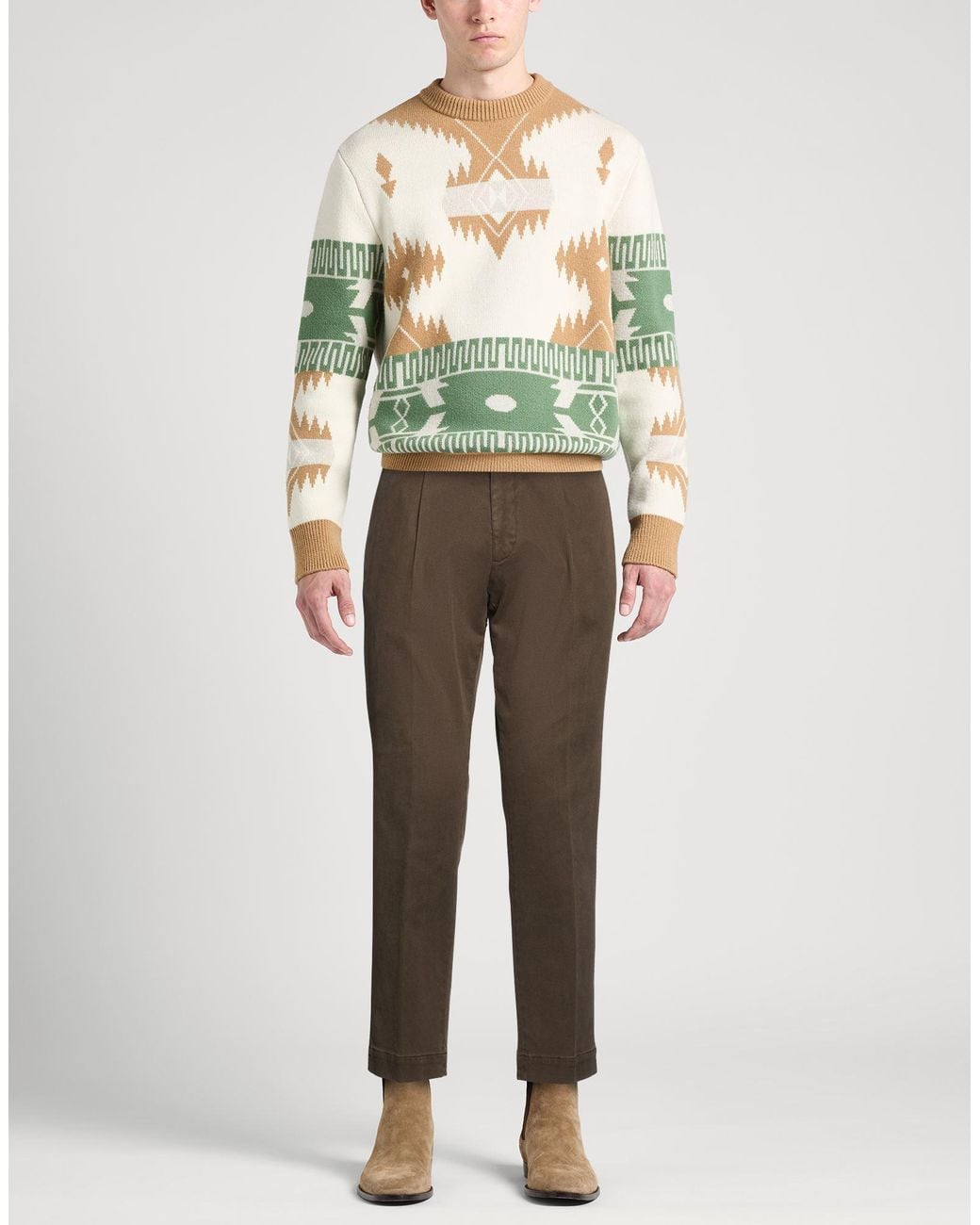 Santaniello Brown Trouser for men