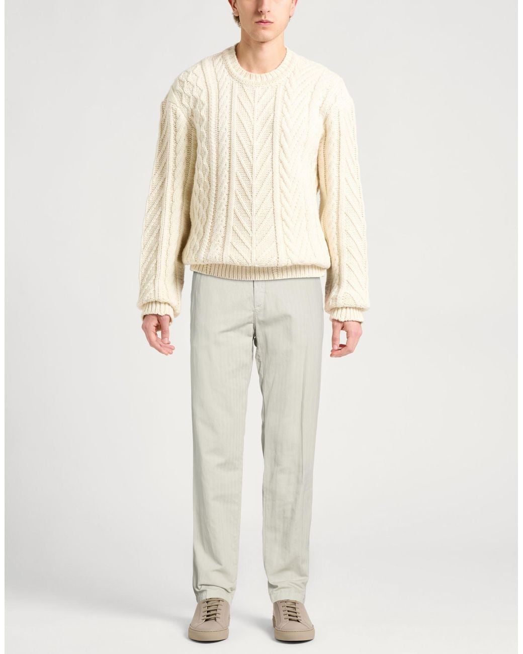 Eleventy Gray Light Pants Cotton for men