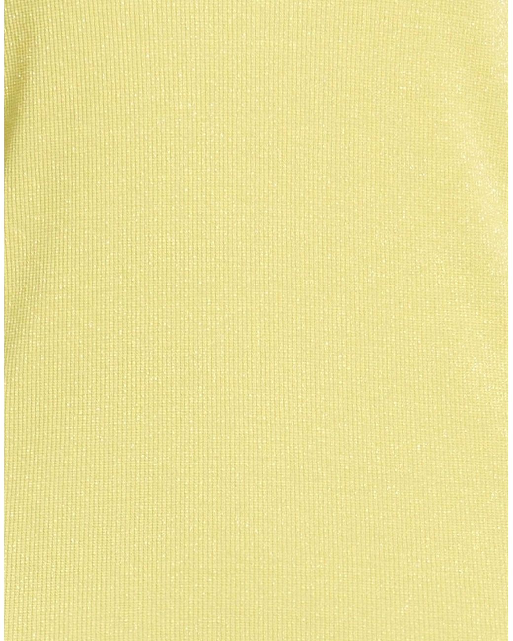 Patrizia Pepe Yellow Essential T-Shirt Viscose, Polyamide, Polyester, Elastane