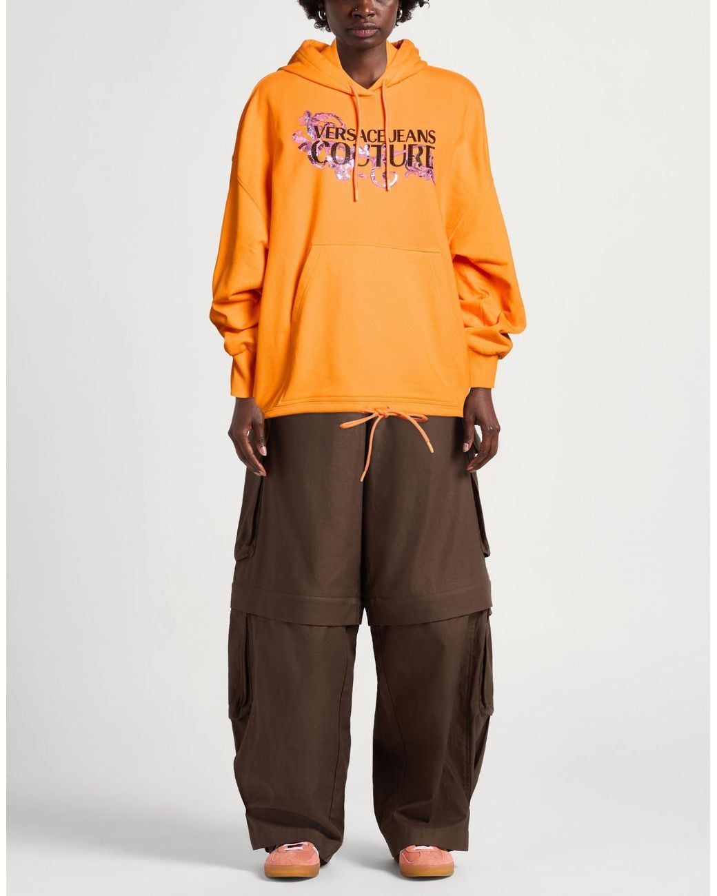 Versace Jeans Couture Orange Sweatshirt
