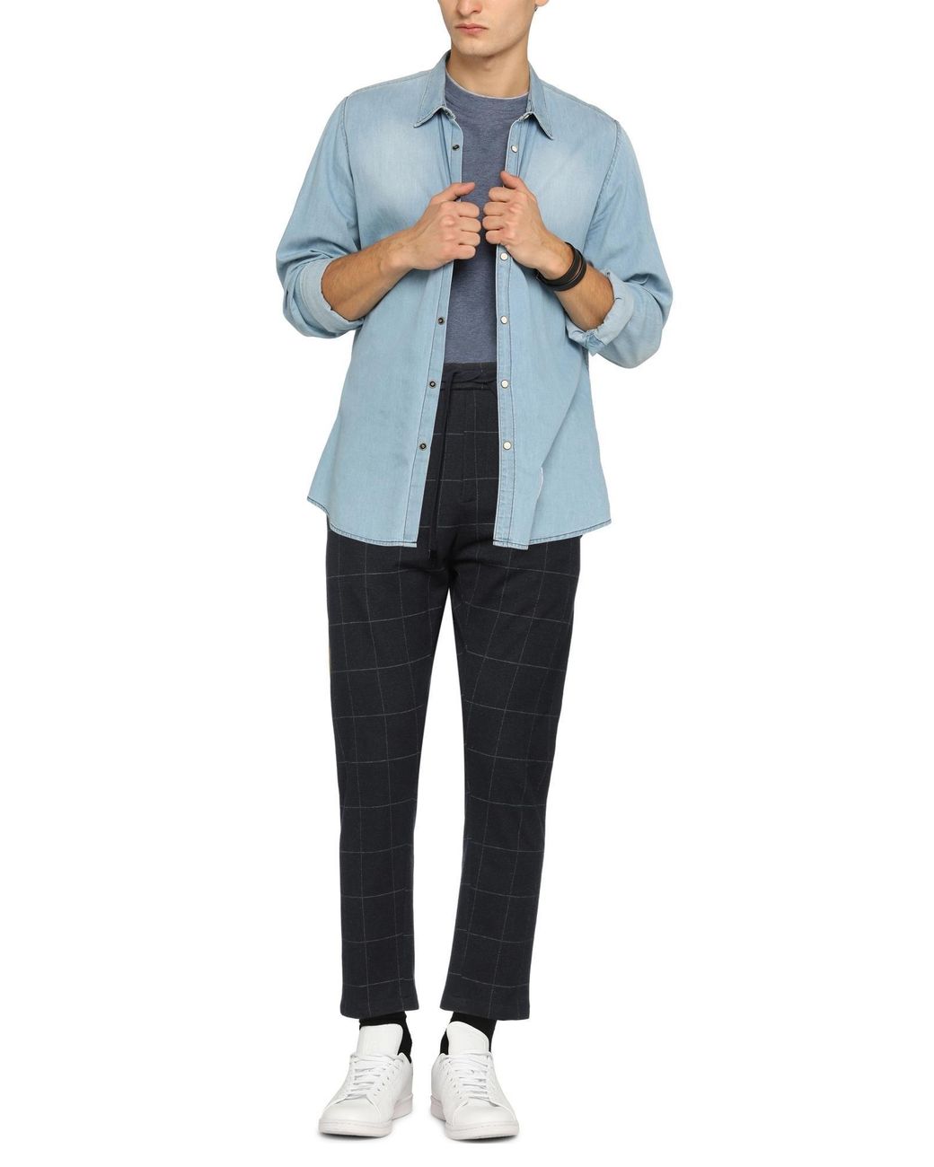 Dondup Blue Trouser for men