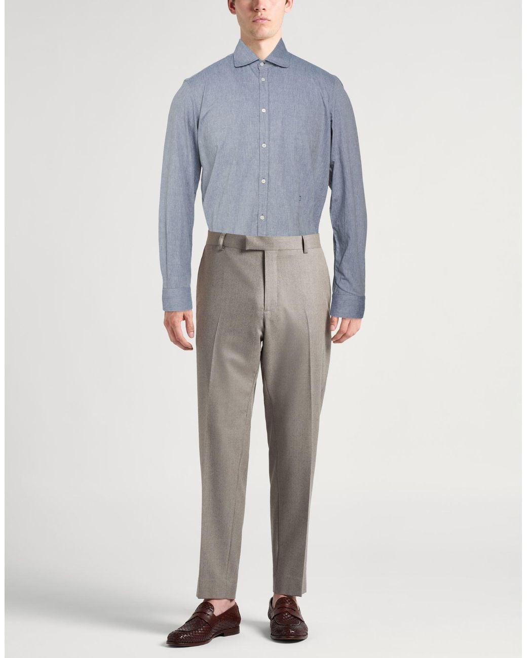 Massimo Alba Blue Shirt Cotton for men