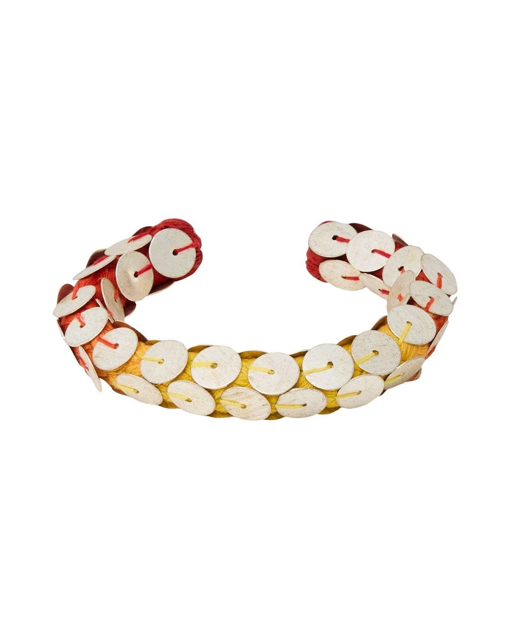 Isabel Marant Red Bracelet Textile Fibers, Metal