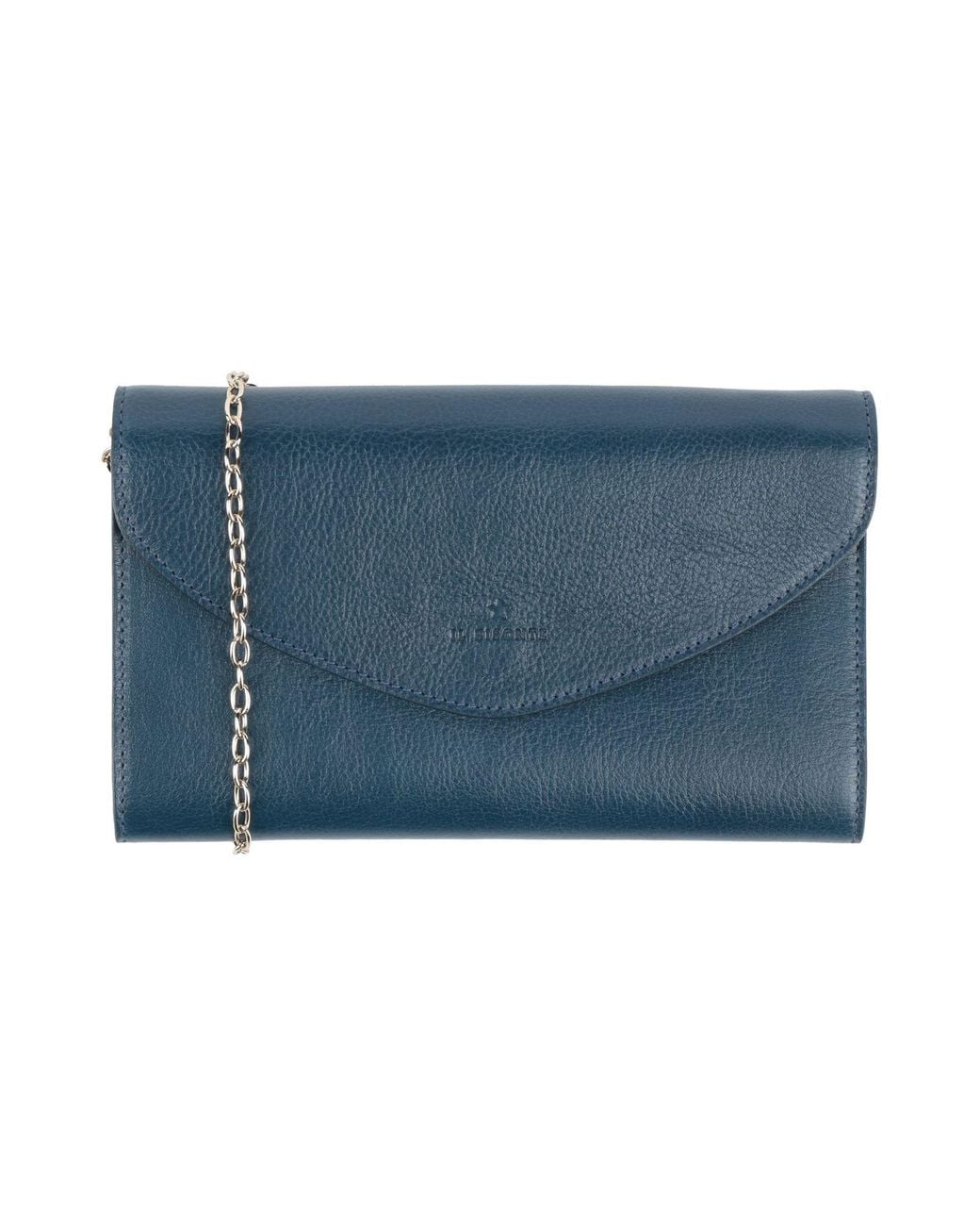 Il Bisonte Blue Crossbody Wallet Leather