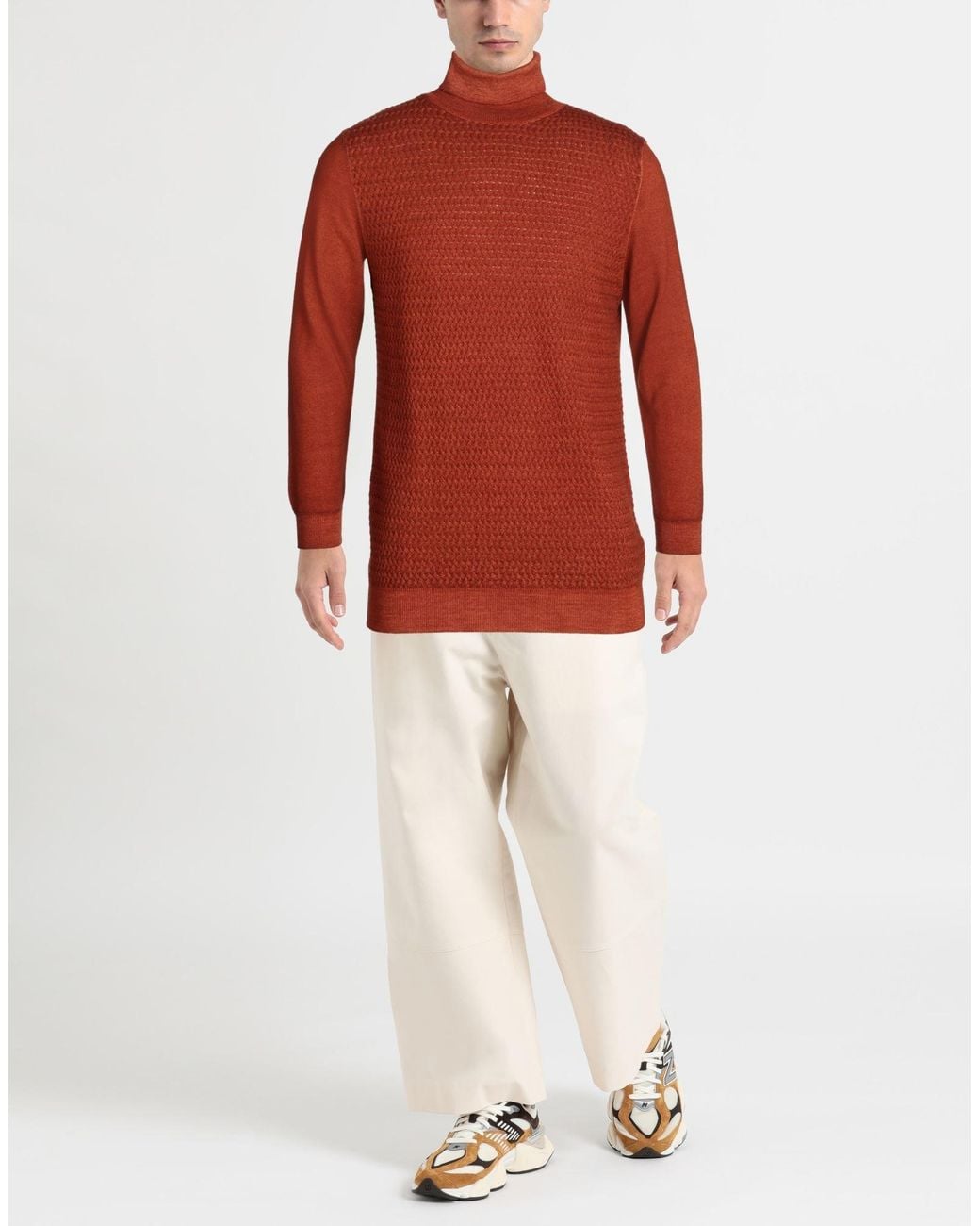 L.b.m. 1911 Red Turtleneck Wool for men