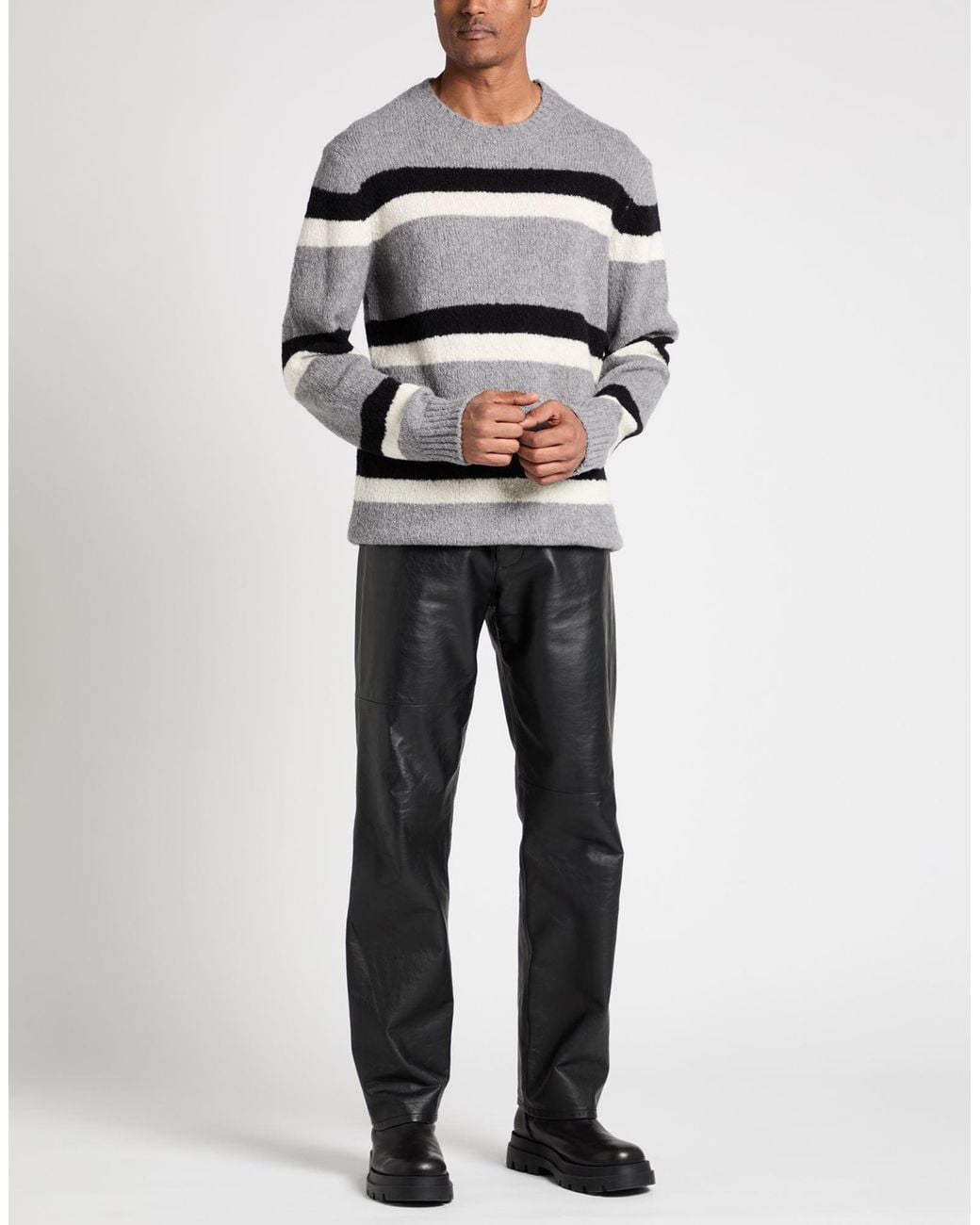 Moorer Gray Jumper for men