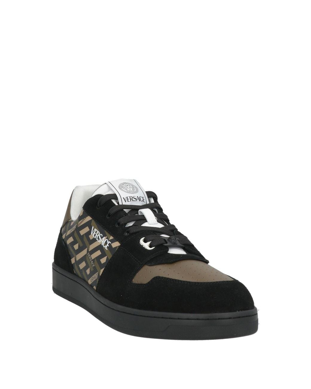 Versace Black Sneakers Leather for men