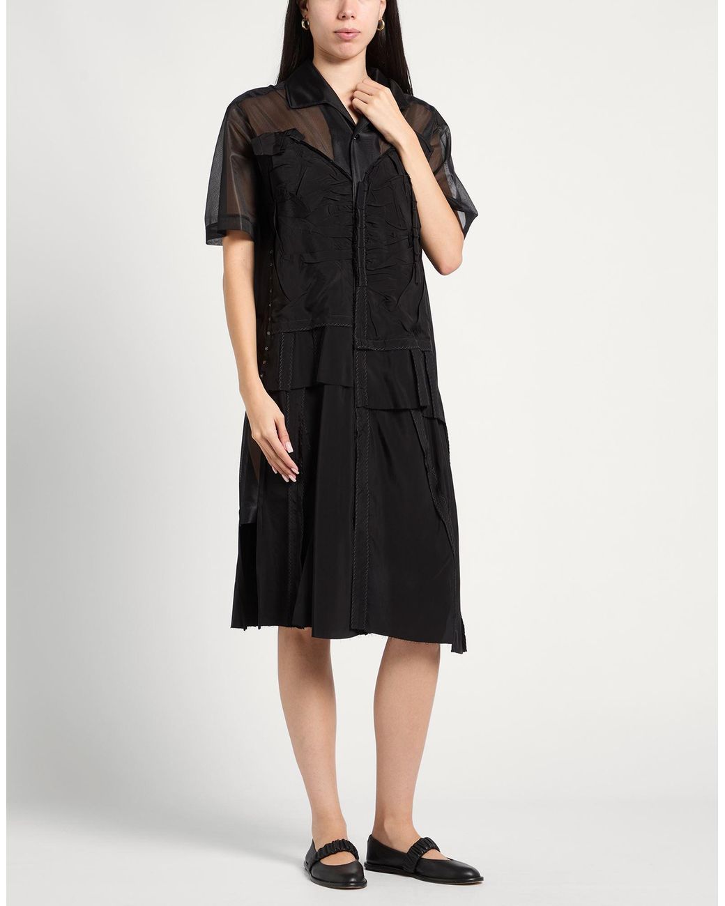 Maison Margiela Black Midi Dress
