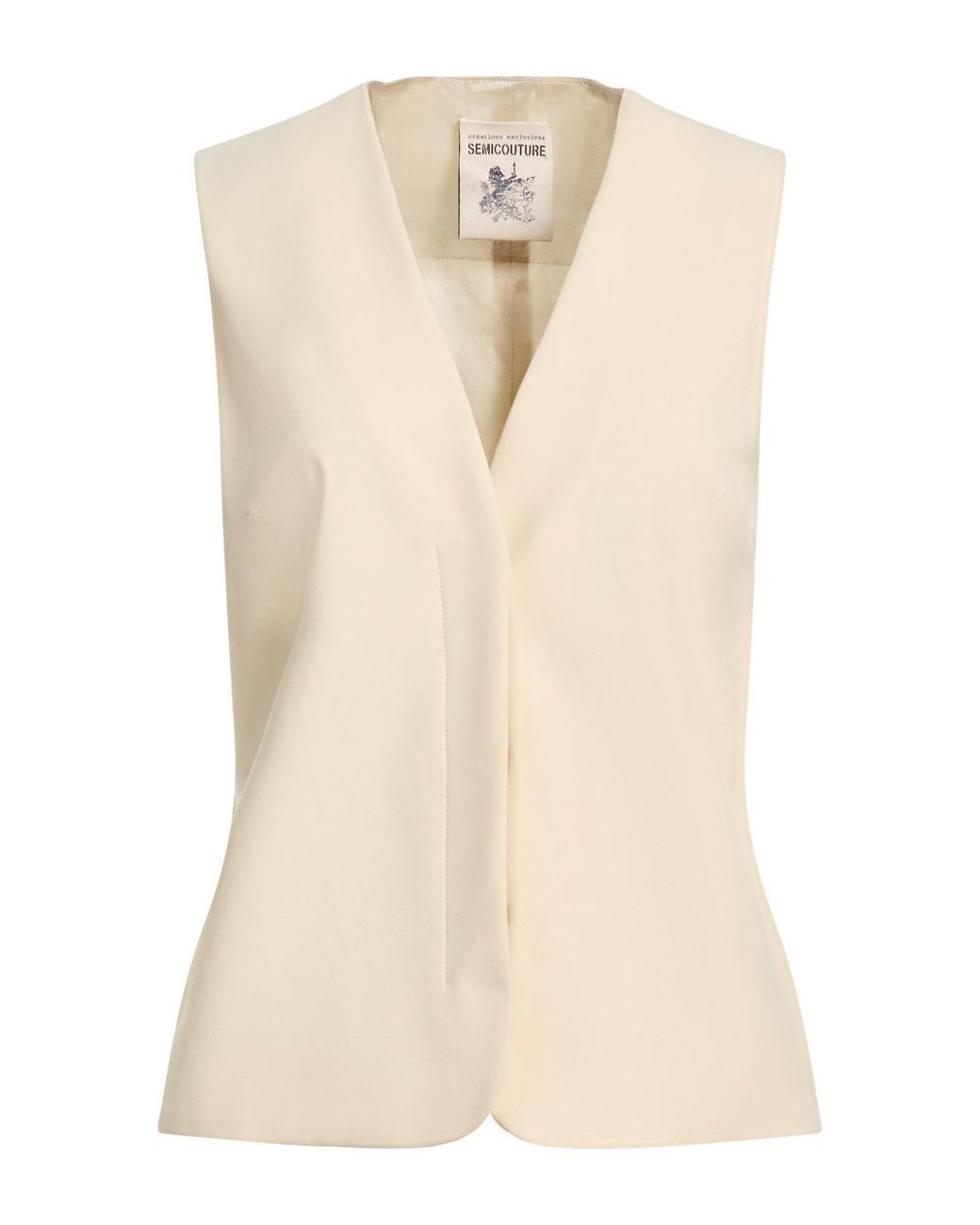 Semicouture Natural Tailored Vests