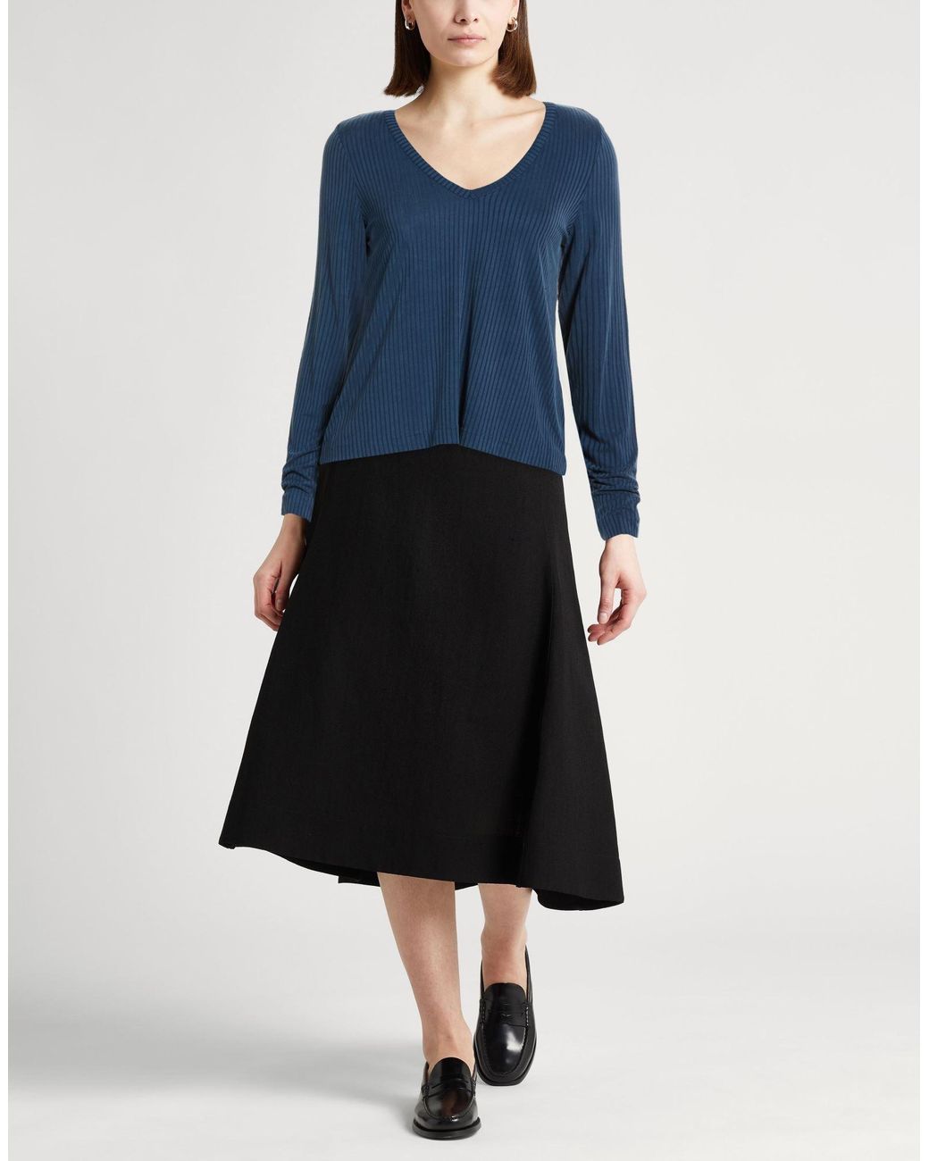 Majestic Filatures Blue T-Shirt Cupro, Elastane