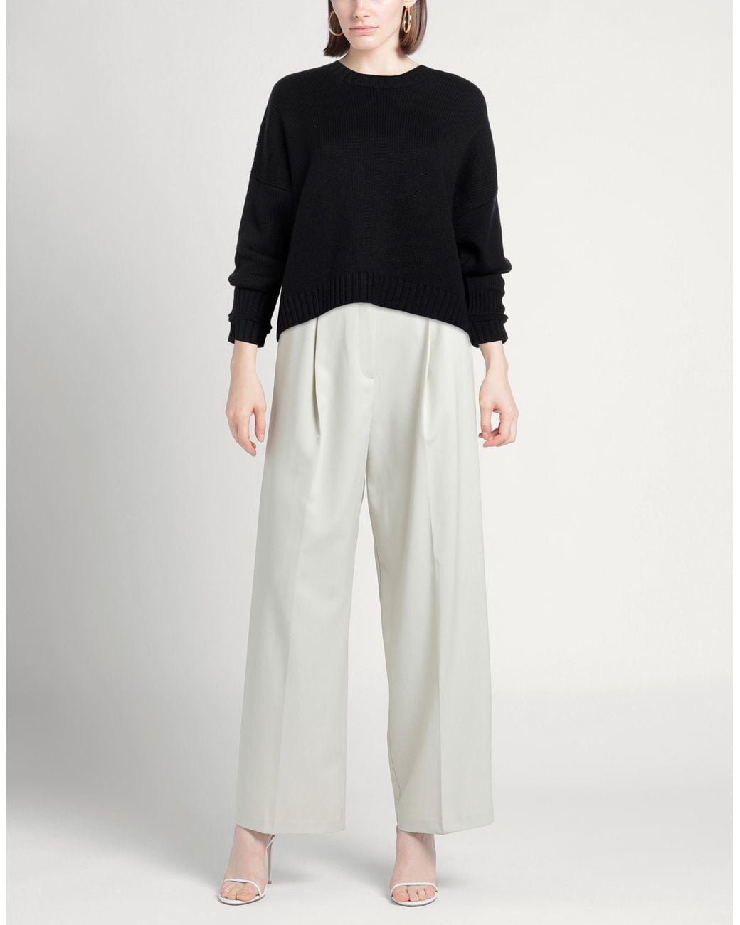 Aragona Black Sweater Merino Wool