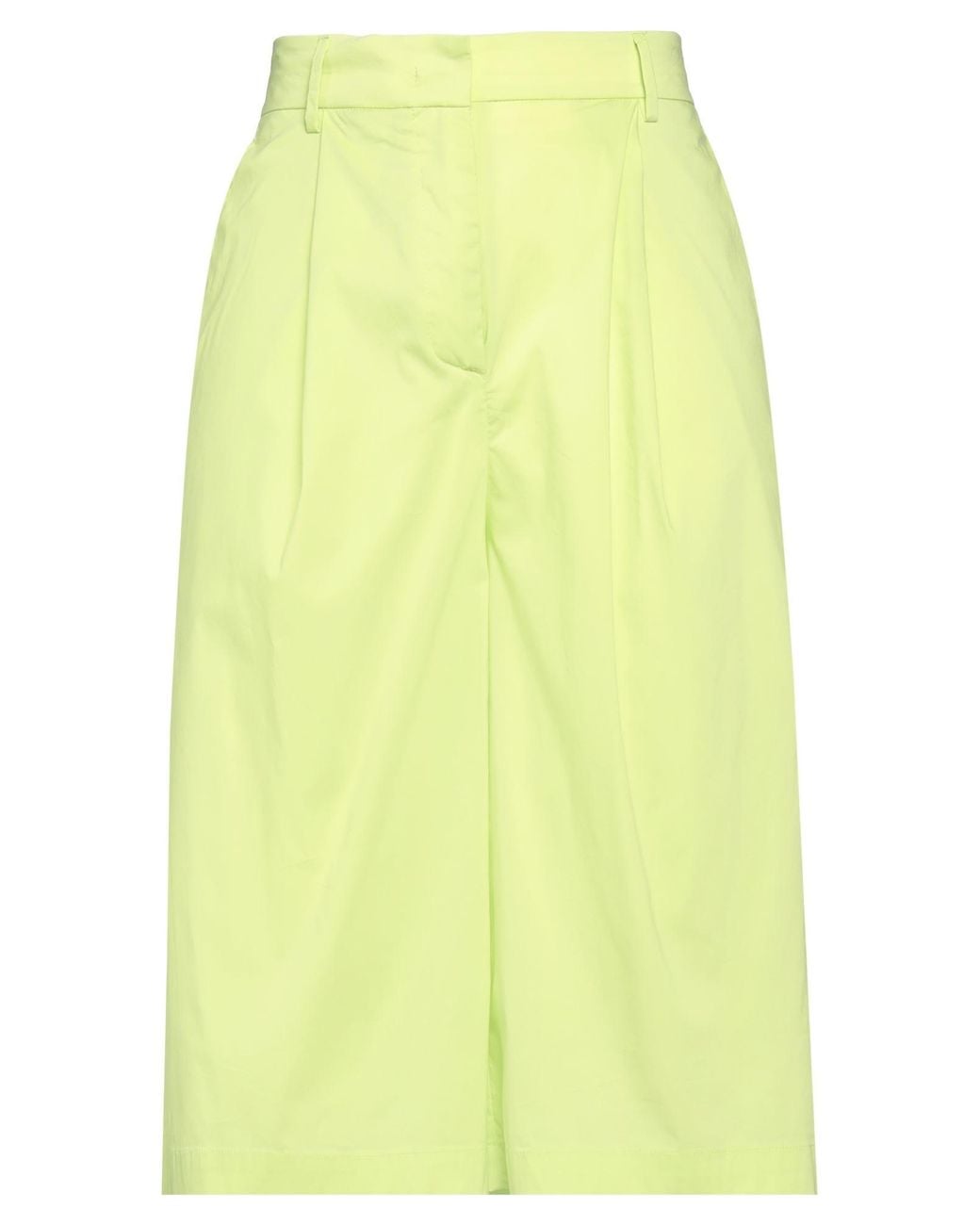 Liviana Conti Yellow Pants Cotton, Polyamide, Elastane