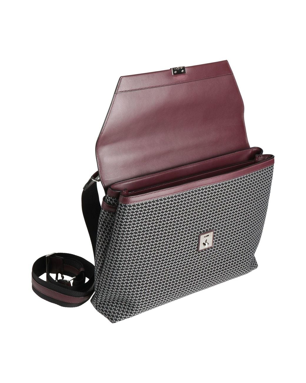 Valextra Brown Handbag Textile Fibers, Leather for men