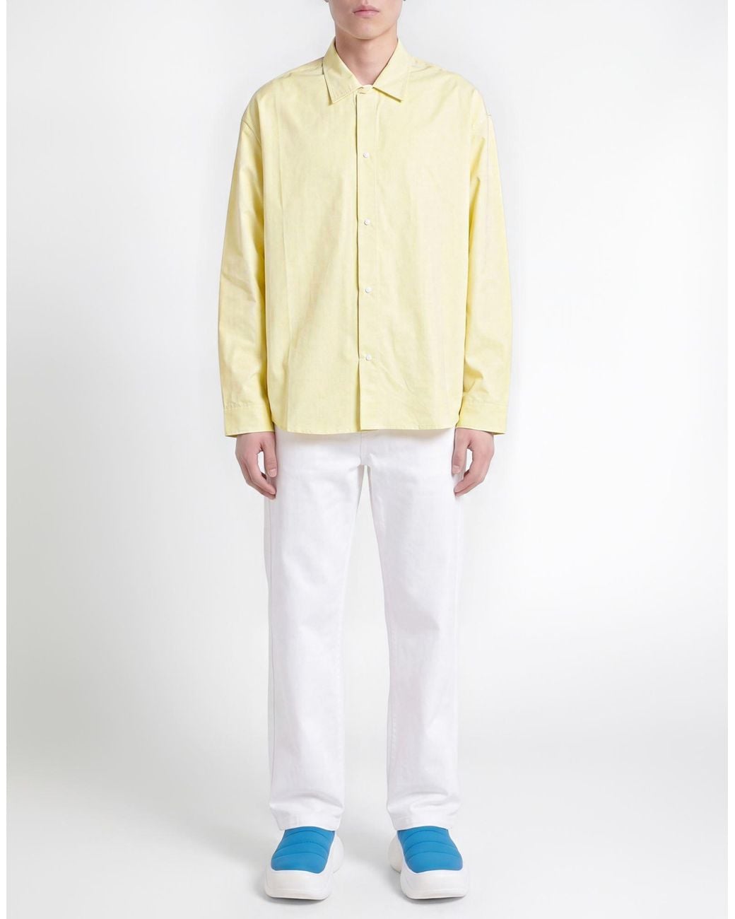 Sunnei Yellow Shirt Cotton, Nylon for men