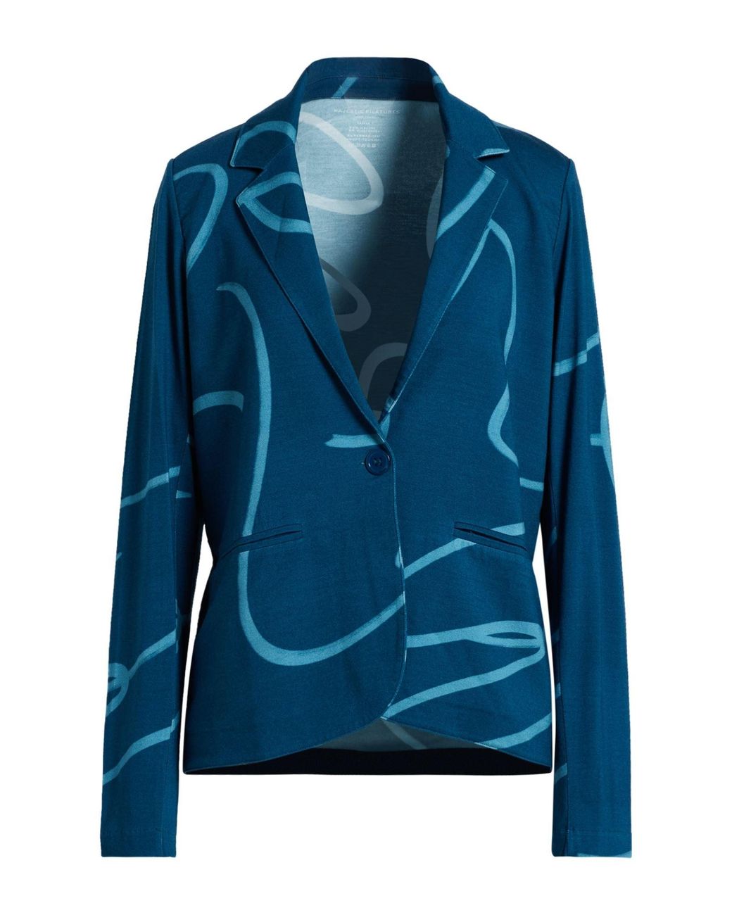 Majestic Filatures Blue Deep Blazer Viscose, Elastane