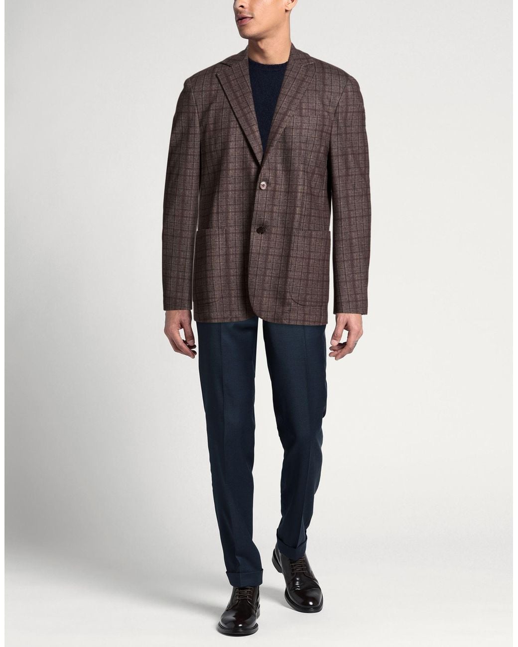 DISTRETTO 12 Brown Blazers for men