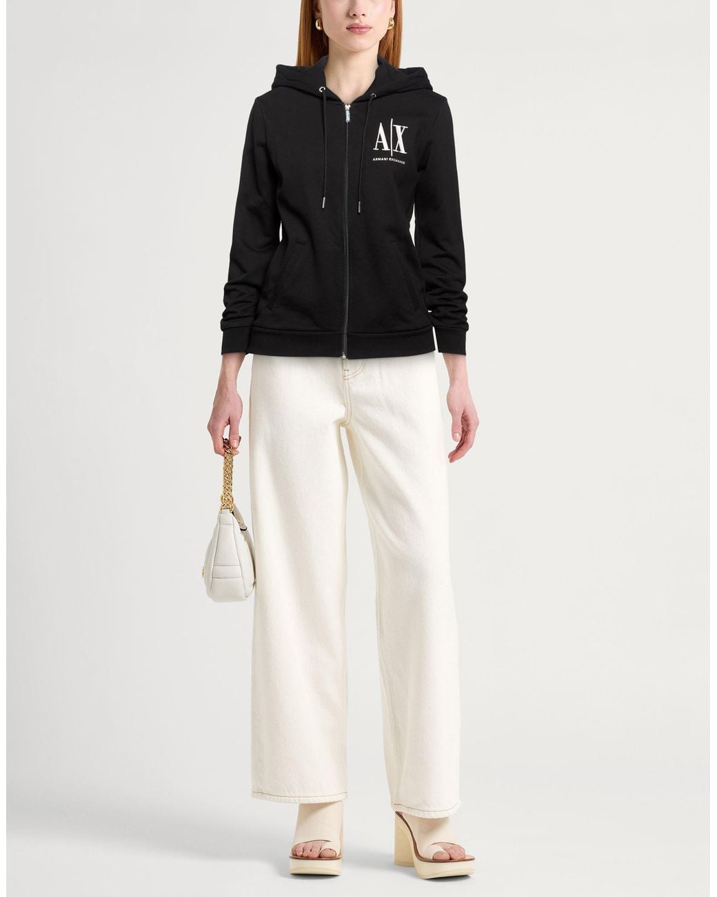 ARMANI EXCHANGE Black Sweatshirt Cotton